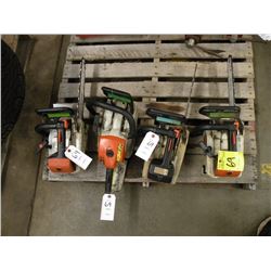 (4) Stihl chainsaws