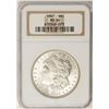 Image 1 : 1887 $1 Morgan Silver Dollar Coin NGC MS64