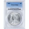 Image 1 : 1887 $1 Morgan Silver Dollar Coin PCGS MS64