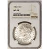 Image 1 : 1882 $1 Morgan Silver Dollar Coin NGC MS63