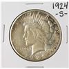Image 1 : 1924-S $1 Peace Silver Dollar Coin