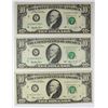 Image 1 : THREE $10.00 FEDERAL RESERVE NOTES: STAR NOTES: