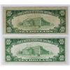 Image 2 : TWO 1929 $10.00 FEDERAL RESERVE BANK NOTES