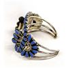 Image 2 : Navajo Sterling Turquoise Cluster Watch Bracelet