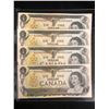 Image 1 : 1973 $1 UNCIRCULATED SEQUENTIAL CANADIAN BANK NOTES