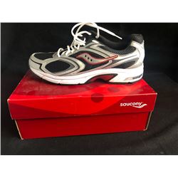 SAUCONY GRID COHESION MENS SIZE 13 (BLACK/ GREY/ RED)