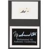 Image 2 : Muhammad Ali 16x20.25 Custom Matted Cut Display with (1) Hand-Written Word from Letter (JSA LOA)