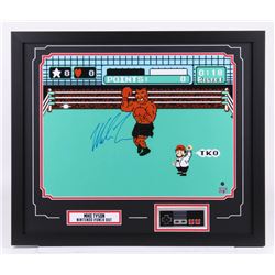 Mike Tyson Signed  Punch-Out!!  22x26 Framed Photo Display w/ Nintendo Controller (Steiner Hologram)