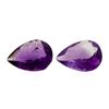 Image 1 : 12.75 ctw. Natural Pear Cut Amethyst Parcel of Two