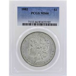 1882 $1 Morgan Silver Dollar Coin PCGS MS66