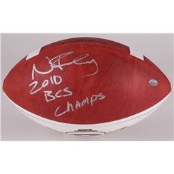 Nick Fairley Signed NCAA Football Inscribed "2010 BCS Champs" (Radtke Hologram)
