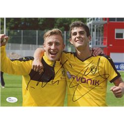 Christian Pulisic  Felix Passlack Signed Borussia Dortmund 8 x 10 Photo (JSA COA)