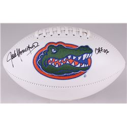 Jack Youngblood Signed Florida Gators Logo Football Inscribed "CHF '92" (JSA COA)