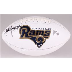 Jack Youngblood Signed Rams Logo Football Inscribed "HF '01" (JSA COA)