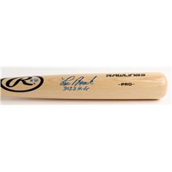 Lou Brock Signed Rawlings Pro Baseball Bat Inscribed "3023 Hits" (MLB Hologram)