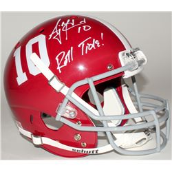 AJ McCarron Signed Alabama Crimson Tide Full-Size Helmet Inscribed "Roll Tide!" (Radtke COA)