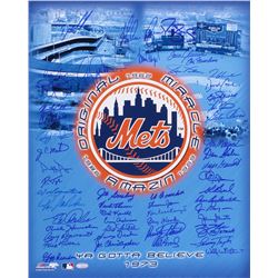 Amazin' Mets 16x20 Photo Signed by (50) with Nolan Ryan, Tom Seaver, Tom Glavine, David Cone, Darryl