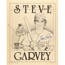 Steve Garvey Signed LE Dodgers 16x20 Lithograph #85/500 (JSA COA)