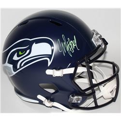 Marshawn Lynch Signed Seattle Seahawks Full-Size Speed Helmet (Radtke COA)