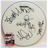 Image 1 : Fred Durst, Sam Rivers  John Otto Signed 14" Drum Head (JSA COA)