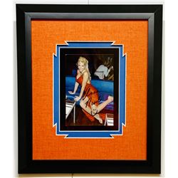 Anna Nicole Smith Signed 12x14 Custom Framed Photo Display (JSA COA)