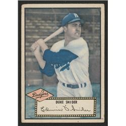 1952 Topps #37A Duke Snider Black