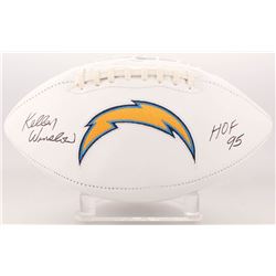Kellen Winslow Signed San Diego Chargers Logo Football Inscribed "HOF 95" (JSA COA)