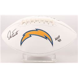 Dan Fouts Signed San Diego Chargers Logo Football Inscribed "HOF 93" (Beckett COA)