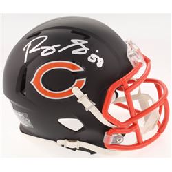 Roquan Smith Signed Chicago Bears Matte Black Speed Mini-Helmet (Beckett COA)
