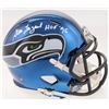 Image 1 : Steve Largent Signed Seattle Seahawks Chrome Speed Mini-Helmet Inscribed "HOF 95" (JSA COA)