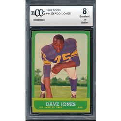 1963 Topps #44 Deacon Jones RC (BCCG 8)