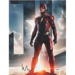 Ezra Miller Signed "Justice League" 11x14 Photo (PSA COA)