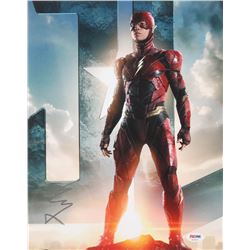 Ezra Miller Signed "Justice League" 11x14 Photo (PSA COA)
