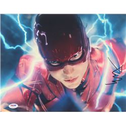 Ezra Miller Signed "Justice League" 11x14 Photo (PSA COA)