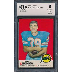 1969 Topps #120 Larry Csonka RC (BCCG 8)