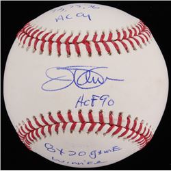 Jim Palmer Signed OML Baseball Inscribed "73, 75, 76 AL CY" "HOF 90"  "8x 20 Game Winner" (JSA COA)