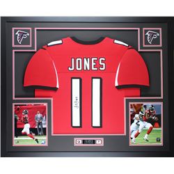 Julio Jones Signed 35x43 Custom Framed Jersey (JSA COA)