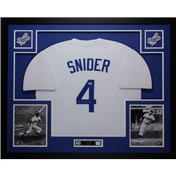 Duke Snider Signed 35x43 Custom Framed Jersey (PSA COA)