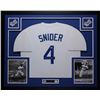 Image 1 : Duke Snider Signed 35x43 Custom Framed Jersey (PSA COA)