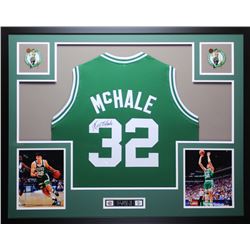 Kevin McHale Signed 35x43 Custom Framed Jersey (JSA COA)