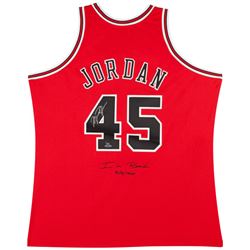 Michael Jordan Signed Chicago Bulls Limited Edition Jerey Inscribed "I'm Back"  "3/8/1995" (UDA COA)