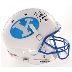 Ty Detmer Signed BYU Cougars Full-Size Helmet Inscribed "Heisman '90" (Radtke COA)