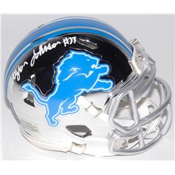 Kerryon Johnson Signed Detroit Lions Chrome Speed Mini Helmet (Radtke COA)