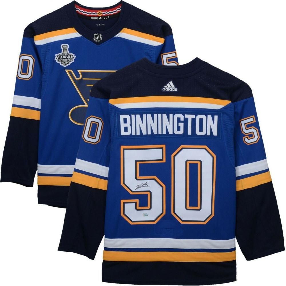 jordan binnington blues jersey