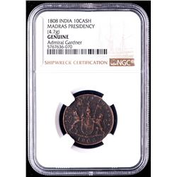 1808 Admiral Gardner Shipwreck 10 Cash Coin (NGC Encapsulated)