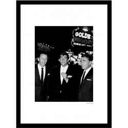 Frank Sinatra  Dean Martin "Rat Pack" 16x20 Custom Framed Globe Hollywood Photo
