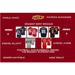 "Biggest Best Breaks" The Biggest Superstars Mystery Box - Autographed Football and Baseball Jersey 