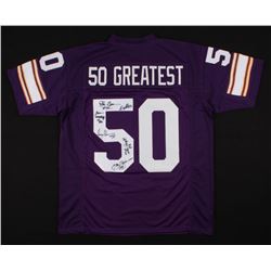Minnesota Vikings "50 Greatest" Jersey Signed by (6) with John Gilliam, Doug Sutherland, Gene Washin