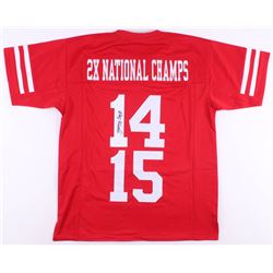 Jerry Tagge Signed Jersey (JSA COA)