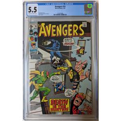 1970 "The Avengers" Issue #74 Marvel Comic Book (CGC 5.5)